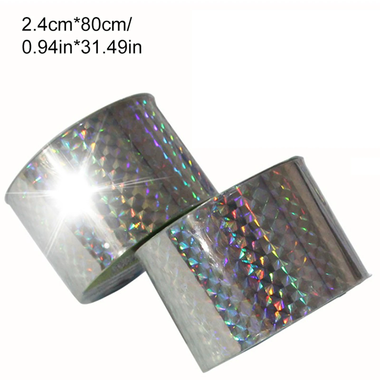 80M Bird Repellent Scare Tape Repeller Ribbon Humane Scarer Pigeons Duck Fox 1pcs bird repellent tape