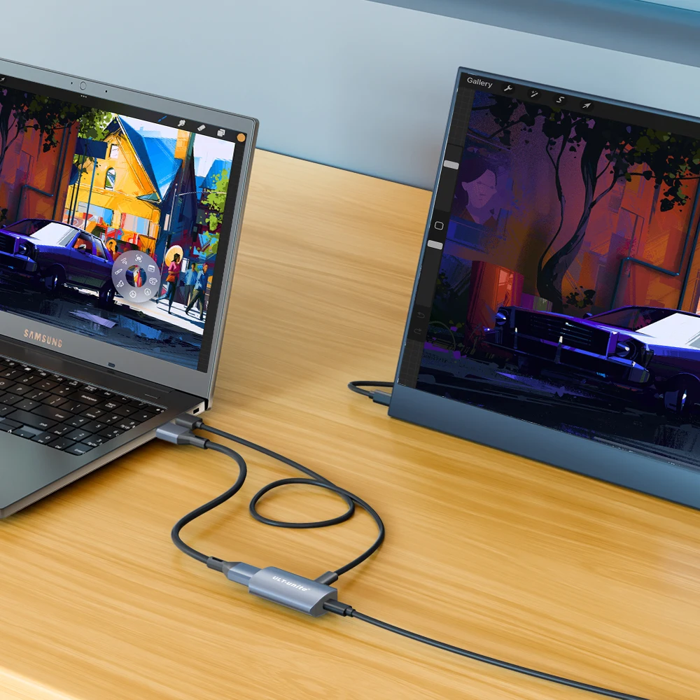 HDMI to Type-C Converter 4K60HZ HDMI to USB C Adapter Compatible