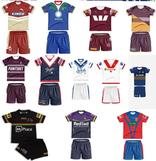 Panthers Parramatta Eels Kids Kit Bulldogs Broncos HOME RUGBY JERSEY size S-5XL