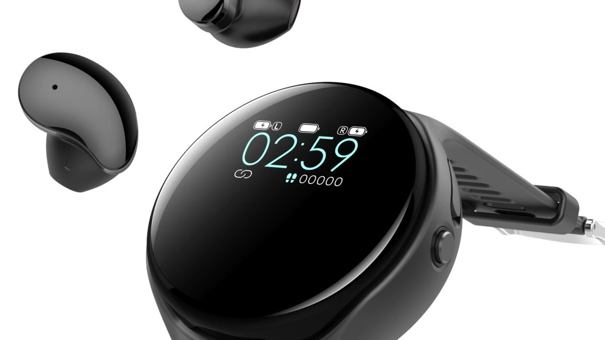 2021 Newest Tws Earbuds 2 In 1 Smart Watch With Multi Functions Hand Free Wireless Earphone
