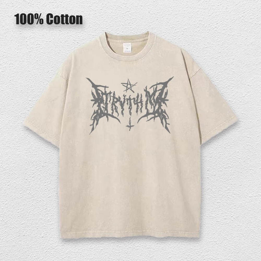 Y2k Hip Hop Vintage 90s Short-Sleeved Oversized T-Shirt