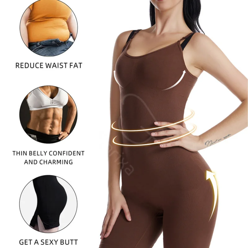 

Flarixa Slimming belt Tummy Shaper Seamless Women's Waist Trainer Binders Bodysuit Shapers Body Shapewear Butt Lifter Plus Size