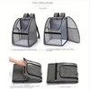 Spacious Design" Breathable Mesh Pet Carrier Backpack - LargeCapacity, Foldable & Portable Dog Cat Travel Bag With Zip Closure 4