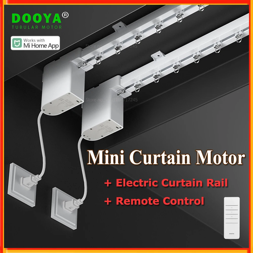 Dooya Wifi มินิม่านมอเตอร์ชุดบลูทูธสําหรับชายคาหน้าต่างเอียงปรับแต่งรางม่านไฟฟ้าสําหรับ Xiaomi Home 1