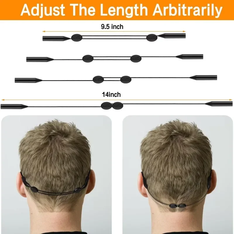 1-5pcs Adjustable Silicone Eyewear Retainer Universal Sports Sunglasses Strap Safety Holder Kids Women Men Glasses Lanyards glasses retainer