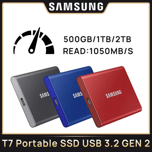 Samsung T7 portable ssd 1TB 500GB 2TB External Solid State Drives