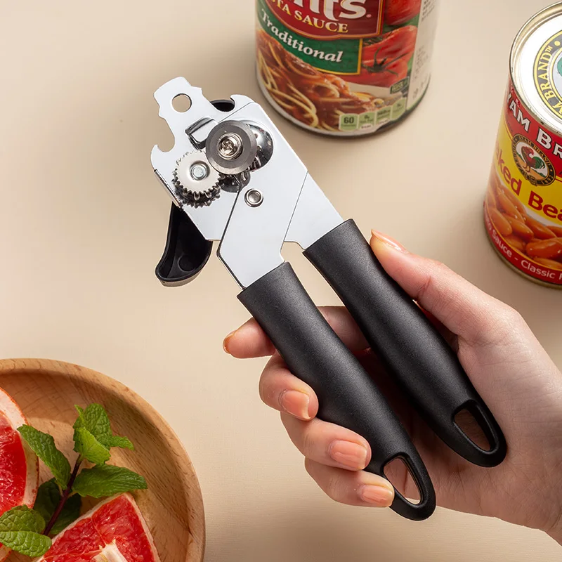 Can Opener Left Handed Can Opener Anti-Slip Grips Ultra Large Knob Can  Opener Smooth-Edge With Sharp Cutting Lids Lifter Can - AliExpress