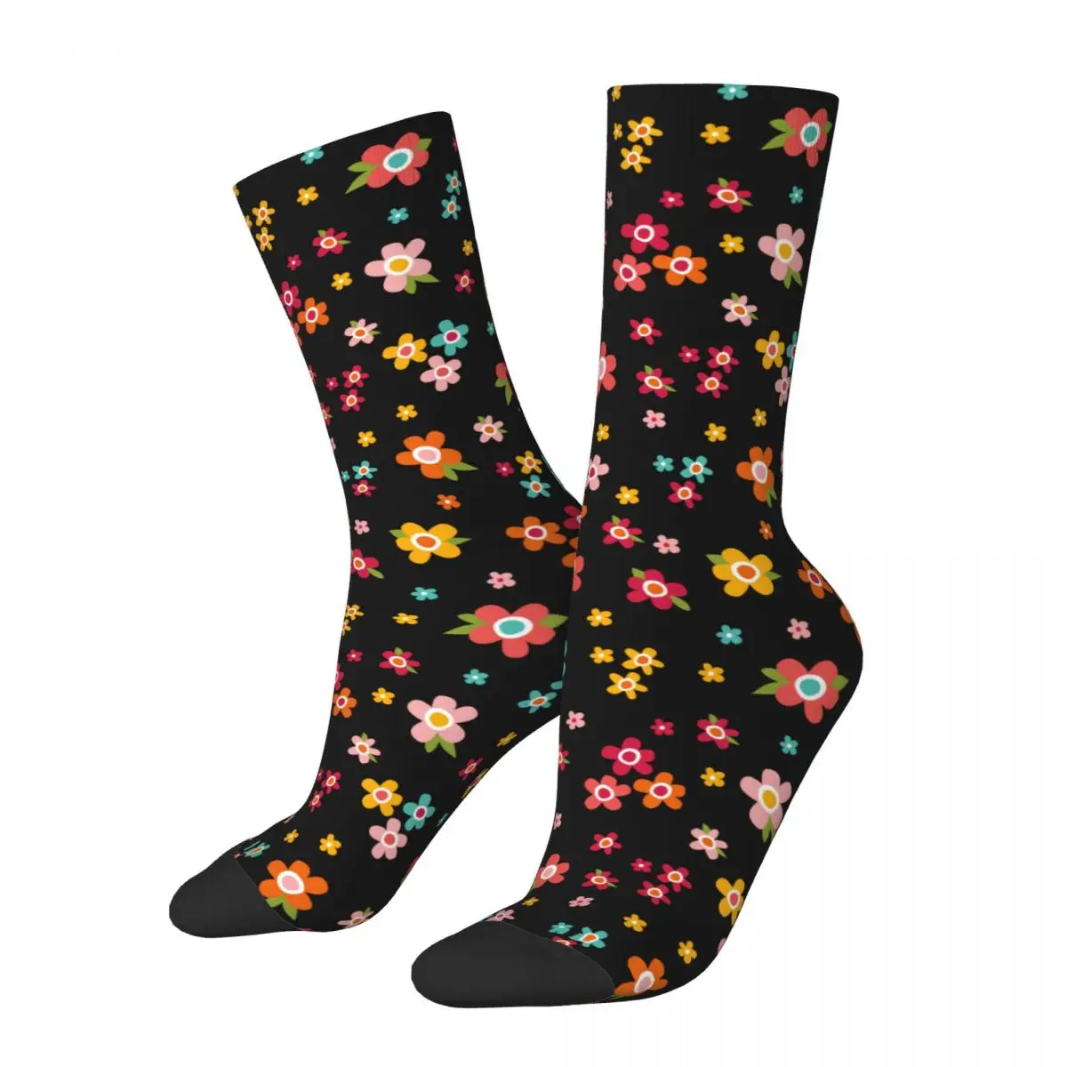 

Winter Warm Colorful Women Men Cute Flower Socks Sweat Absorbing Football Socks