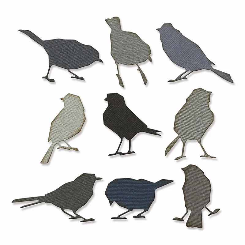 2023 New Retro Animal Bird Silhouette Metal Cutting Dies For Craft Making Paper Biglietto Di Auguri E Scrapbooking No Clear Timbri