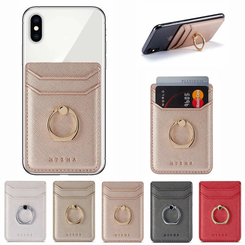 Mobile Phone Bag Wallet Sticker For iPhone 11 12 13 Pro XS Max Back Card Holder Credit Pouch for Samsung Huawei Redmi | Мобильные