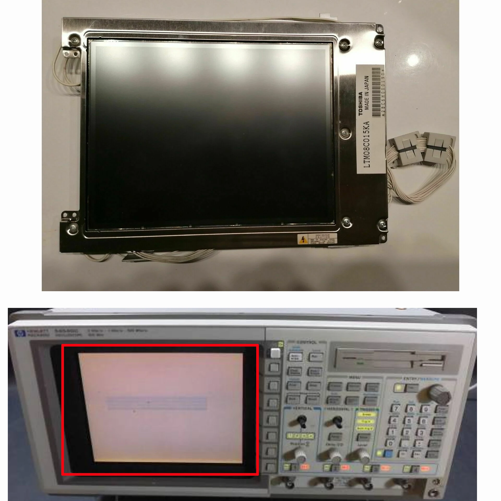 

8" LCD DISPLAY For HEWLETT PACKARD 54540C HP-54542C HP-54540C Replacement