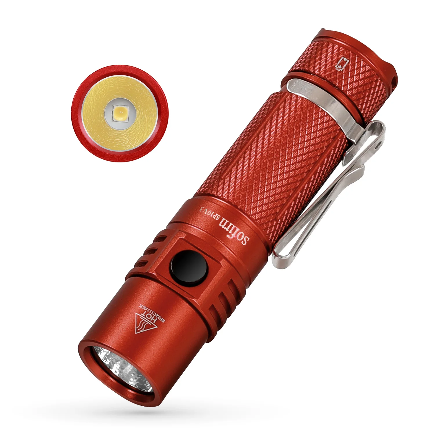 Фото Sofirn SP10 V3 светодиодный AA 14500 Flash светильник LH351D 1000lm IPX8 Mini тактический фонарь брелок с индексом цветопередачи №2