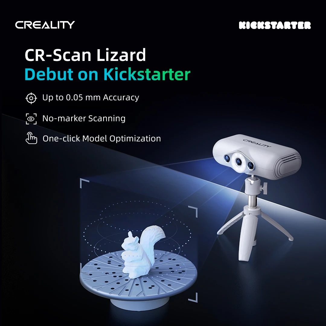 Creality CR-Scan 도마뱀 프리미엄 버전 3D 스캐너 0.05mm 정확도 스캔 3D 프린터 용 햇빛 스캔