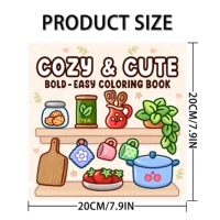 COZY & CUTE Bold-easy Patterns Coloring Book for Adults Cute Drawing Book Perfect Gift for Party and Birthday 2