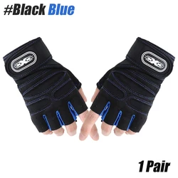 Premium Workout Gloves with Enhanced Grip & Superior Palm Protection - XL (Black Blue)