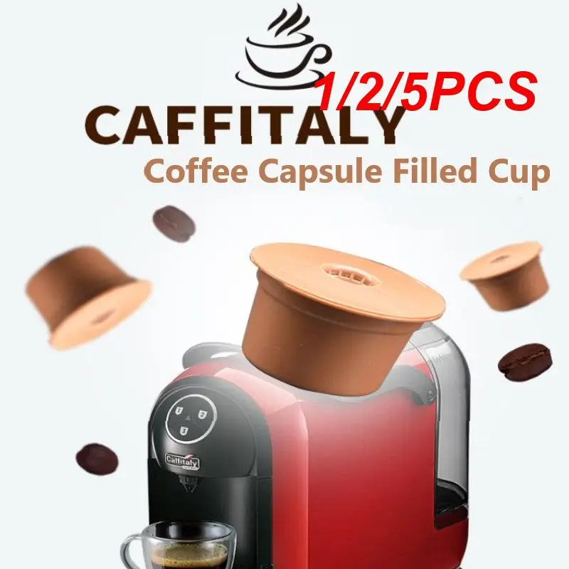 1/2/5 Pz Tazza Filtro Caffè Compatibile Con Caffitaly Capsule Macchina Da Caffè Capsule Caffè Riutilizzabili Cialde Caffè Ricaricabile