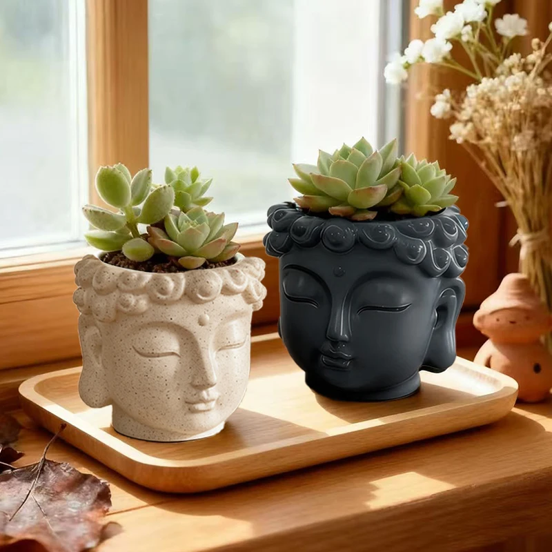 Creative Buddha Statue Flowerpot 1