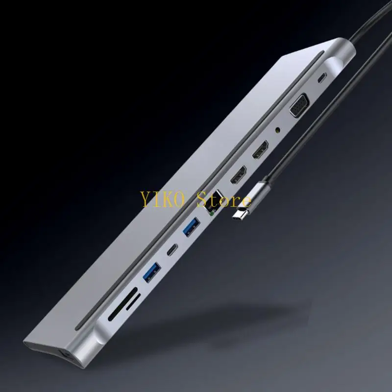 K32C Type-C 허브 도킹 스테이션 RJ45 기가비트 Lan PD 노트북 도킹 스테이션용 듀얼