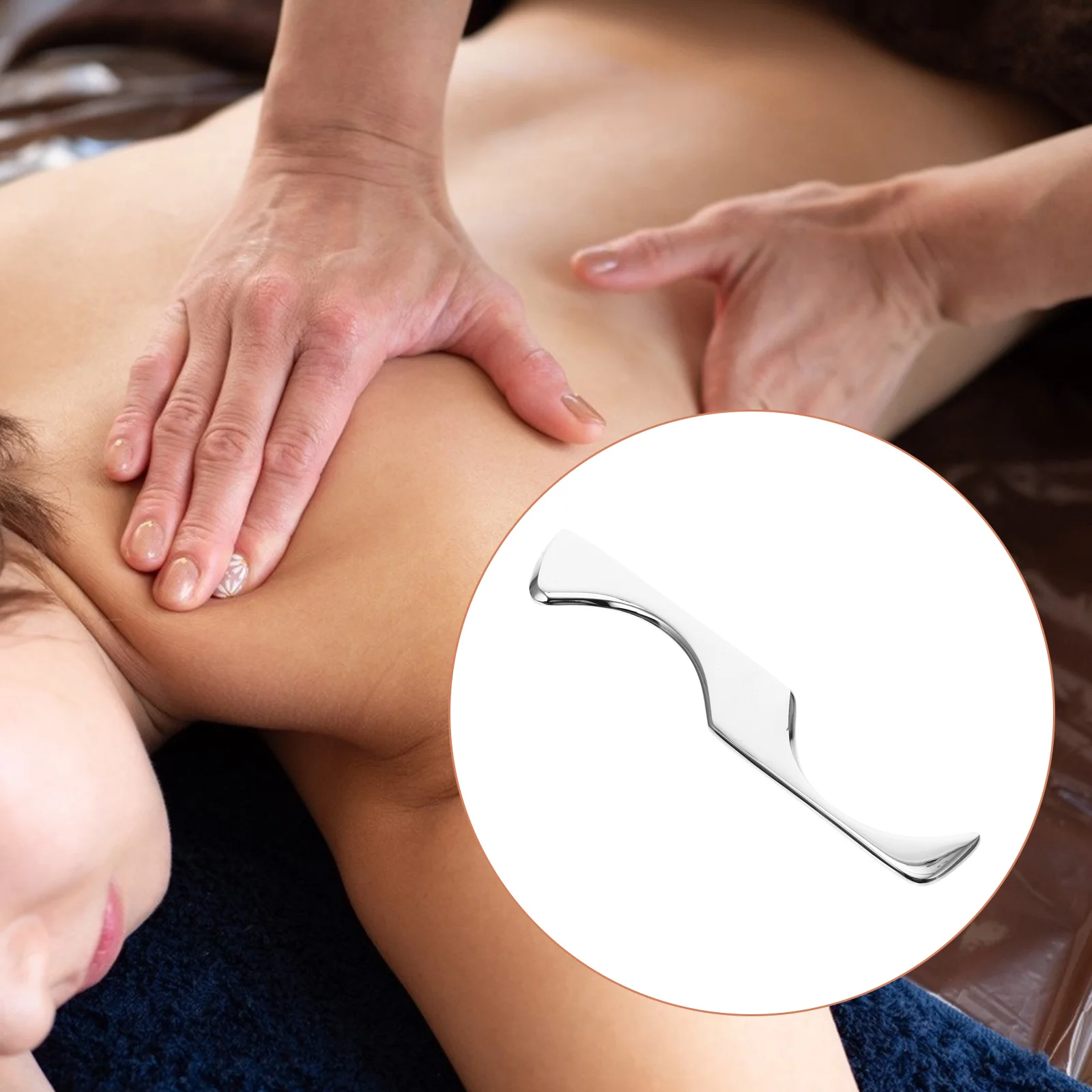 

Стальная пластина скребок для кузова: скребок для шеи, плеч, спины, ног, стильный скребок для расслабления ткани 1