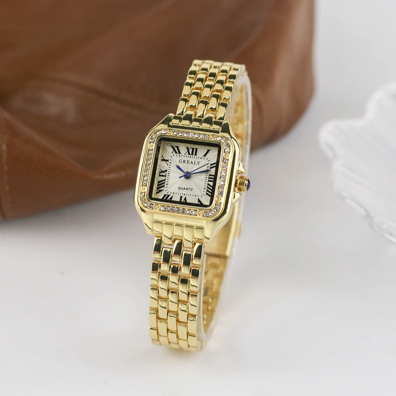 Casual Luxury Square Women's Watches Classic Simple Fashion Brand Ladies Quartz  Femme Steel Band Wristwatch relogio feminino 5