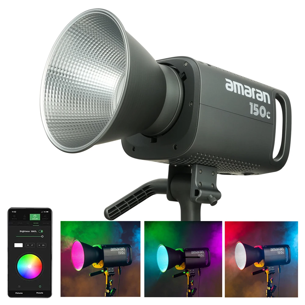 amaran 150C RGBWW LED Video light Photography lights 2500K-7500K for Live Streaming Photo Video Recording by Aputure 3