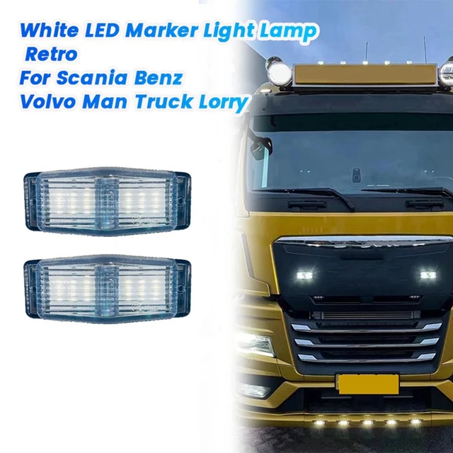 SCANIA スカニア VOLVO FH ボルボ グリルマーカーLED 2個 SCANIA スカニア VOLVO FH ボルボ グリルマーカーLED 2個