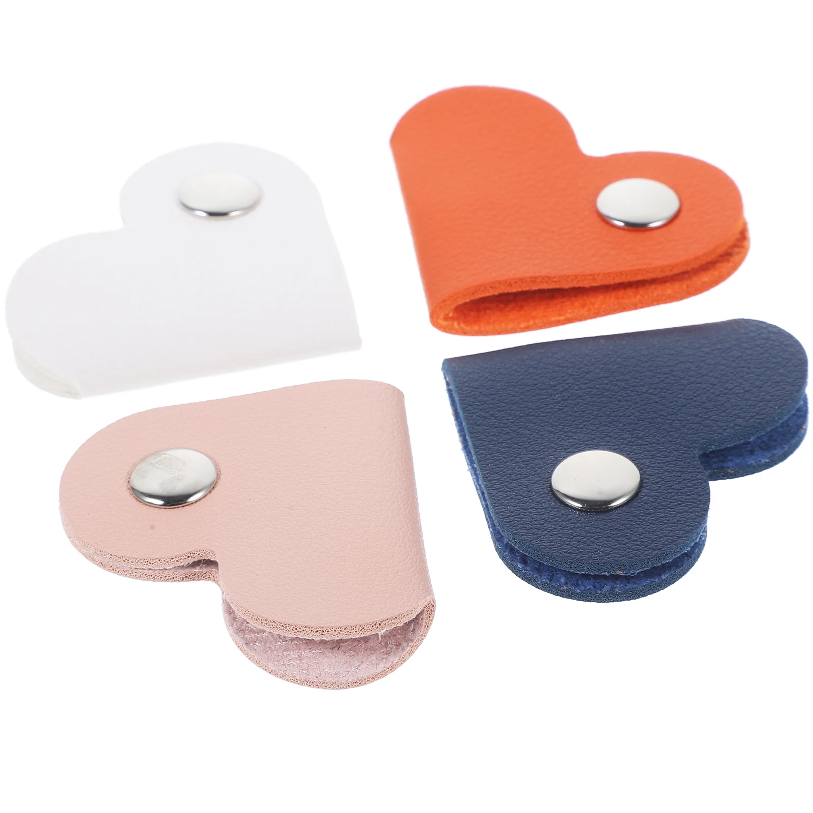 

8 Pcs Ear Buds Cable Organizer Wire Heart Shaped Data Storage Cord Headphone