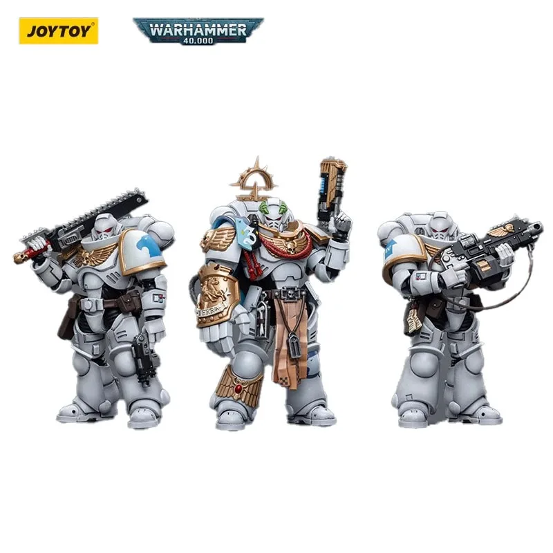 In Magazzino Original Joytoy Space Marines White Cons Captain Messinius Intercessors 1/18 Male Soldier Action Model Toy Gift