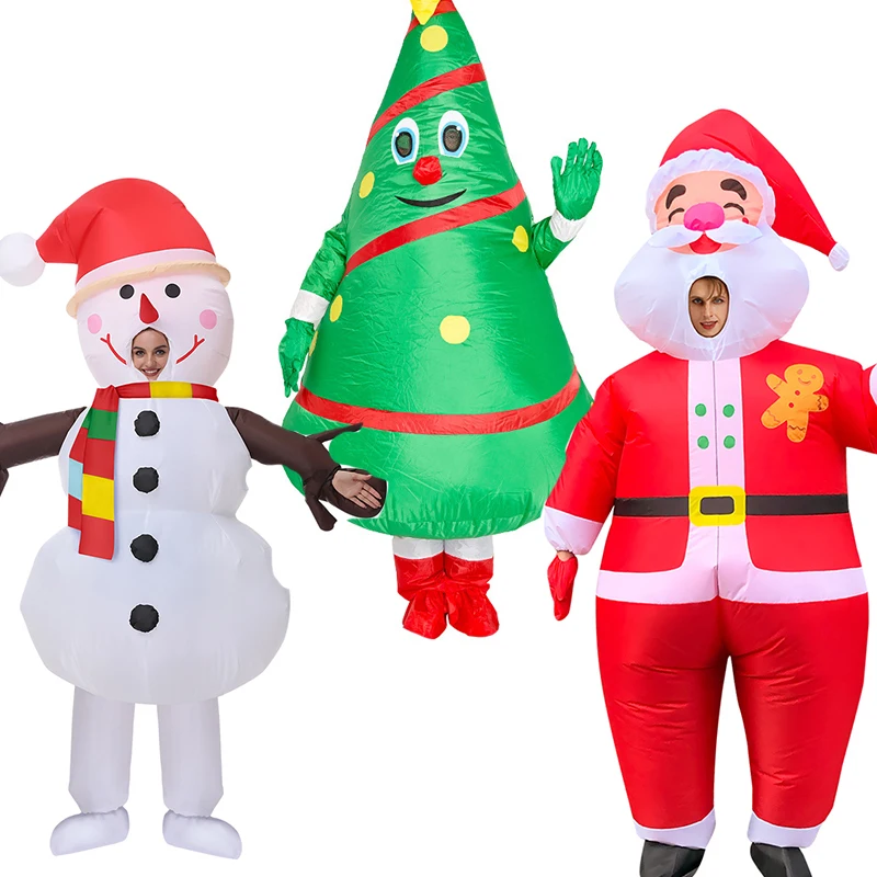 

Christmas Santa Claus Inflatable Clothing Adult Tree Inflatable Clothing Dressed Ball Costume Props