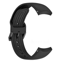 Premium Sports Silicone Watch Strap - 22mm Smart Wristband Bracelet for 22mm (Black)