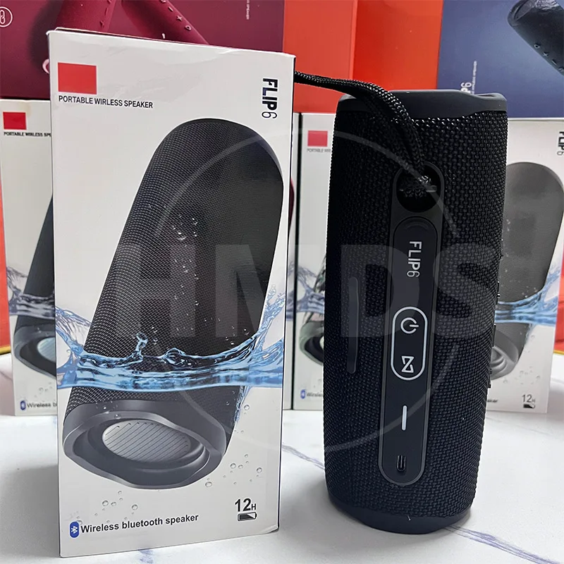 Bluetooth-Колонка Flip6, портативная Водонепроницаемая музыкальная шкатулка, с двойным динамиком