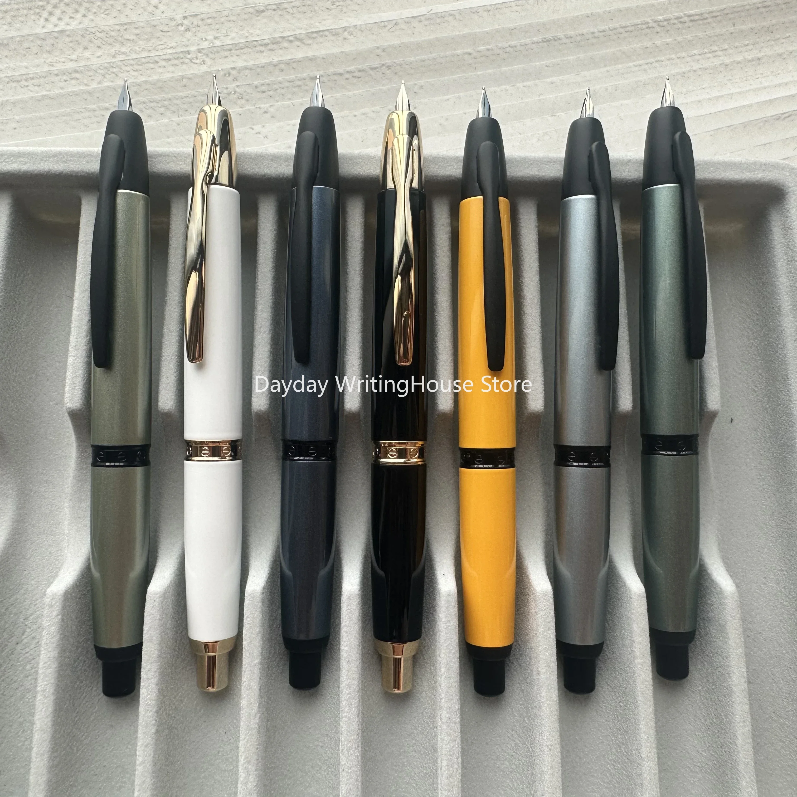 Nova majohn a1 imprensa caneta tinteiro retrátil ponta fina 0.5mm metal com  clipe caneta de tinta escrita presente conjunto para material escolar  escritório - AliExpress, image size:3024x3024