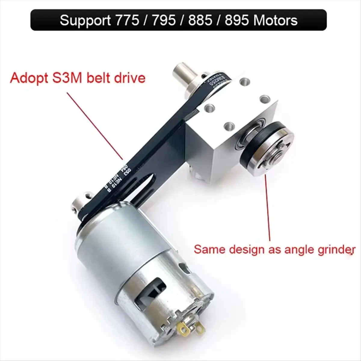 (AIMA) 미니 테이블쏘 스핀들 DIY 목공 절단 스핀들 베어링 시트 (테이블쏘용) 가정용 톱 베어링 블록 895 모터 C