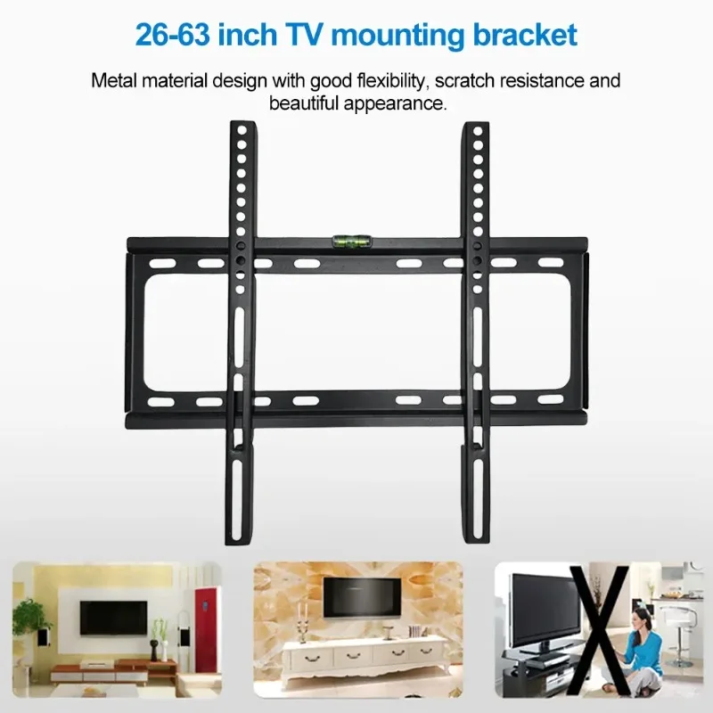 26-63inch TV Wall Mount Bracket Universal Flat Panel TV Frame Adjustable Mount Monitor Holder Level For LCD LED Monitor