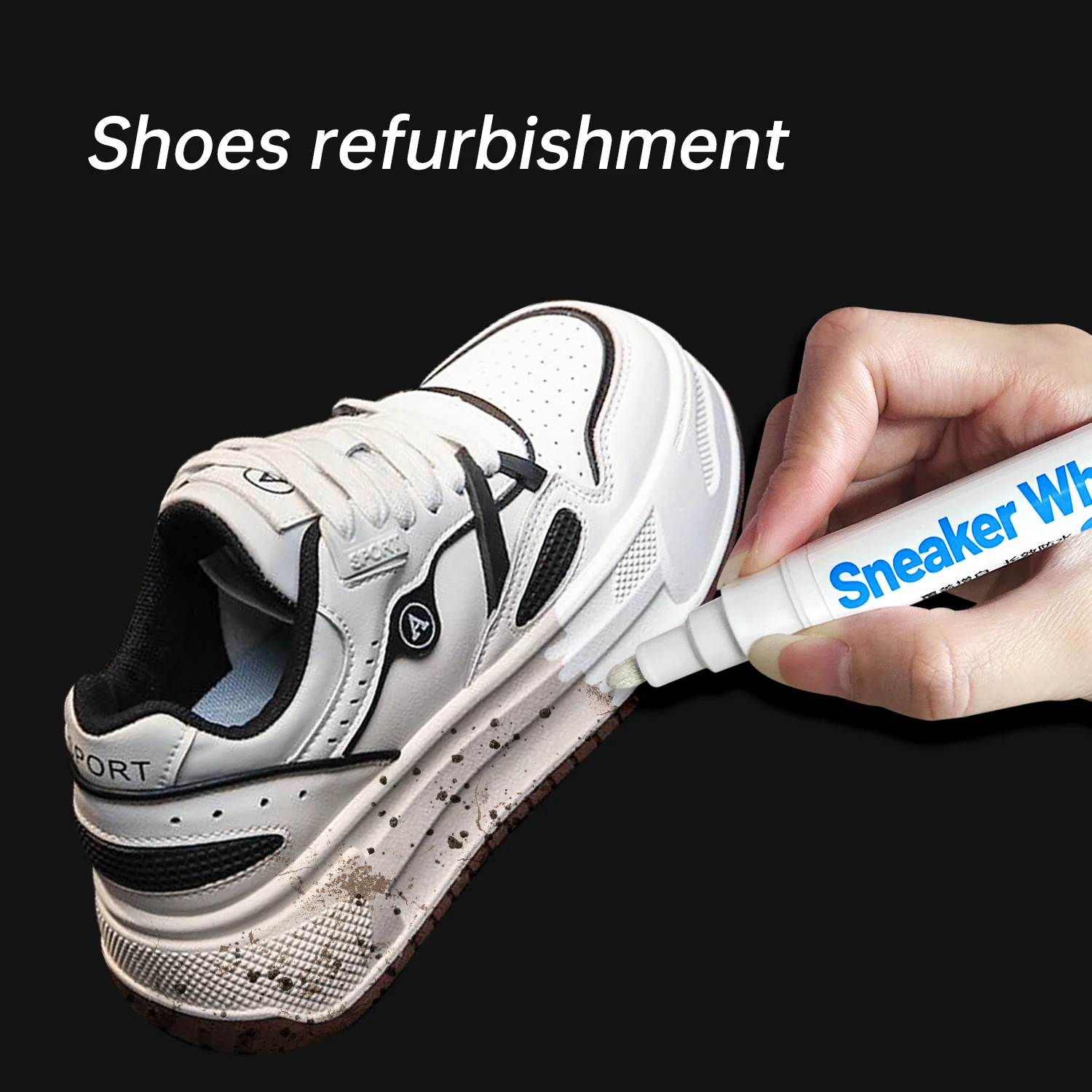 Shoes Stains Removal Waterproof Sneakers Anti-Oxidation Pen Repair Complementary Color White Go Yellow Shoe Whitening Cleaning shoe whitening pen multifunction pen
