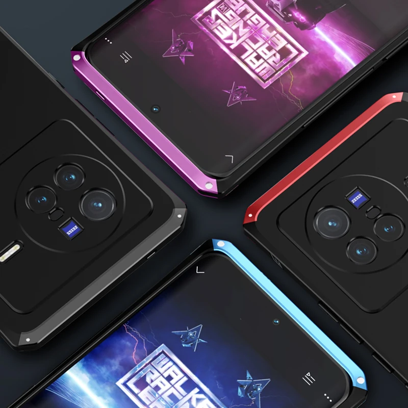 Luxury Shockproof Aluminium Metal Case For Vivo X80 Pro Nex 3 Thin Hard Hybrid PC Case Back Cover For Vivo X80 Mobile phone Case