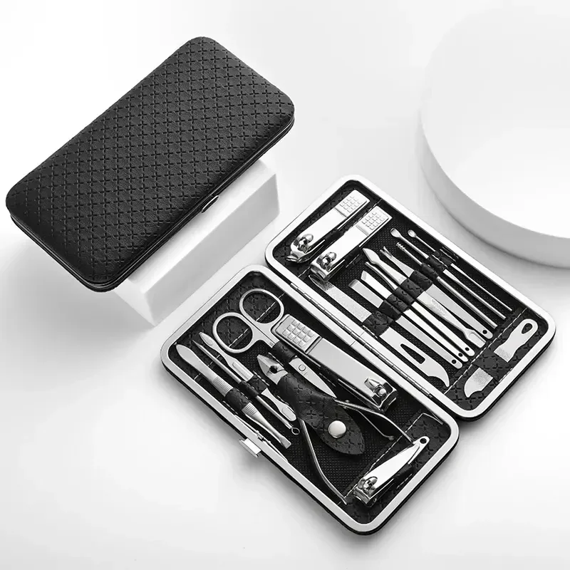 Nail Care Kit Nail Art 19 Piece Set of Beauty Tools Home Manicure Foot Trimming Eagle Beak Pliers Nail Knife Clipper Set