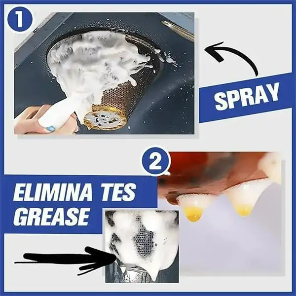 100ml/30ml Bubble Cleaner Kitchen Grease Foam Cleaner Rust Remover Spray Descaling Detergent Easy to Use Household Cleaning Tool