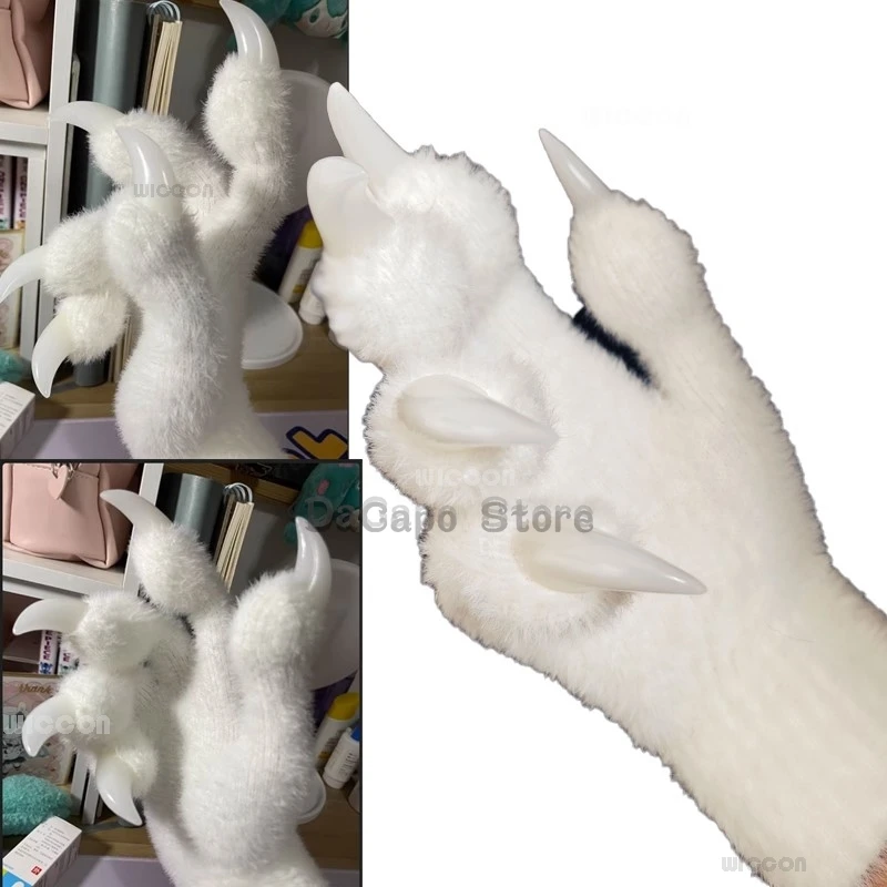 Cosplay Gloves Fursuit Paws Kigurumi Furry Cosplay Gloves Decors Animal Cosplay Glove Handwear