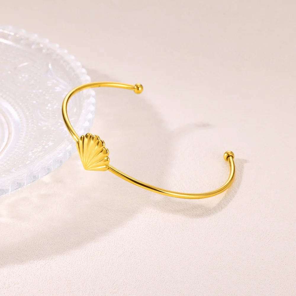 Stainless Steel Open Bracelet For Women