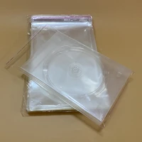 200pcs CD DVD Record Plastic Bags Disc Case Holder Storage Plastic Wrap Clear Self Adhesive Cellophane Packaging Bag 1