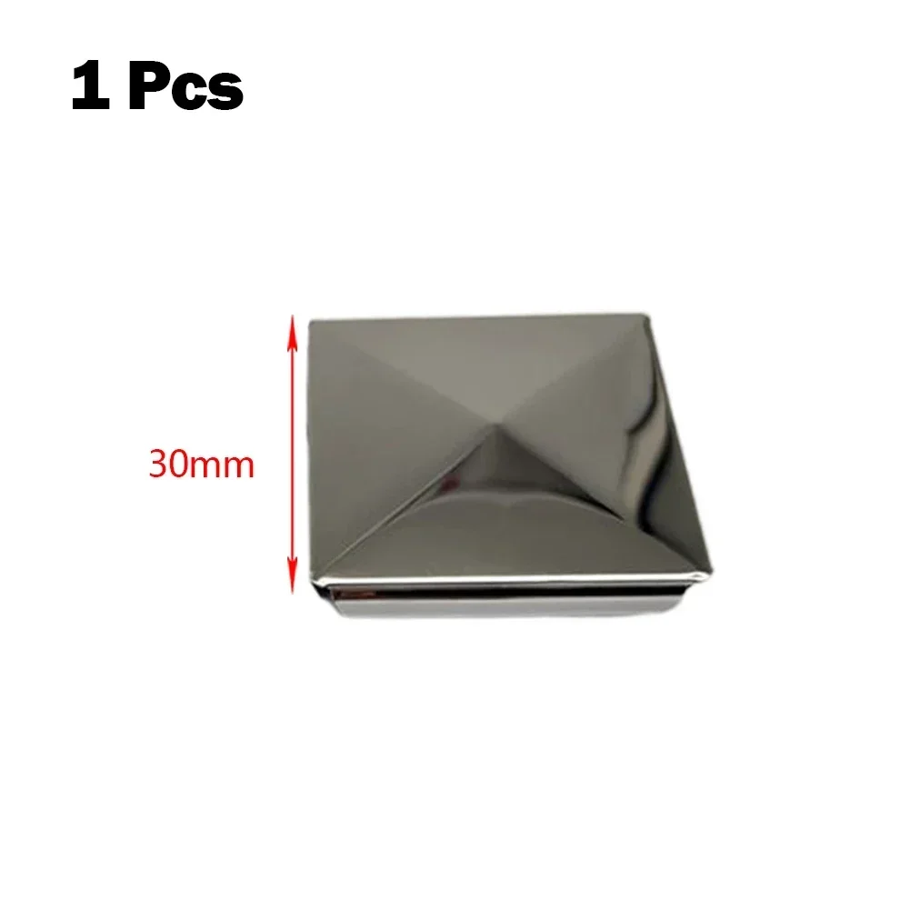 Stainless Steel Post Cap for Square Posts Pyramid Shape for Added Security Easy Installation and Enhanced Protection 24