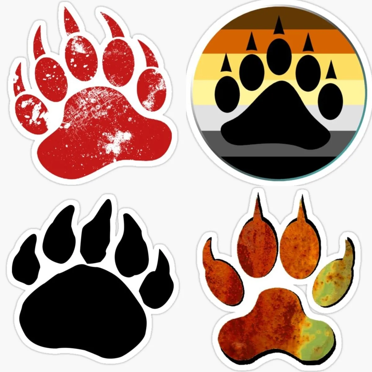 

Bear Claw Sign Predator Claw Sticker Vinyl Decal Animal 3D Detailing Tools Car Truck Window Bumper Motorcycle Camping Decals