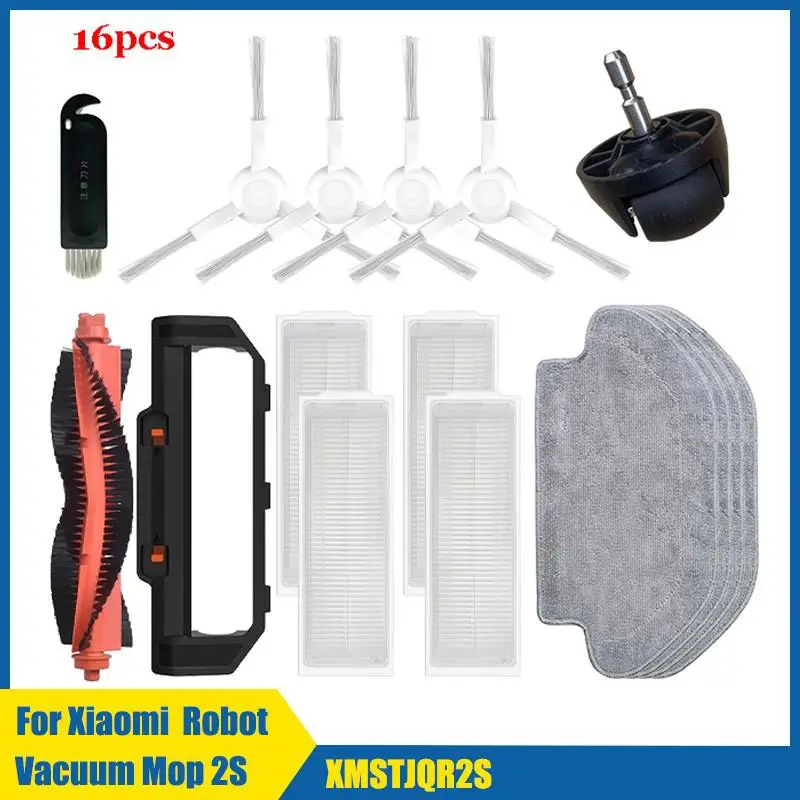 SUPENG Kit Ricambi Per Xiaomi Mi Robot Vacuum Mop 2S / 3C / XMSTJQR2S / B106CN | Include Filtri Hepa, Spazzole Laterali, Panni In Microfibra - 5