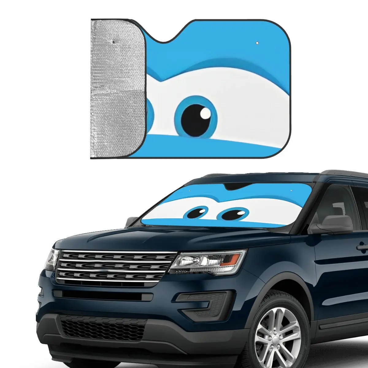 Lightning Mcqueen Sally Cute Windshield Sunshade 76x140cm Cars