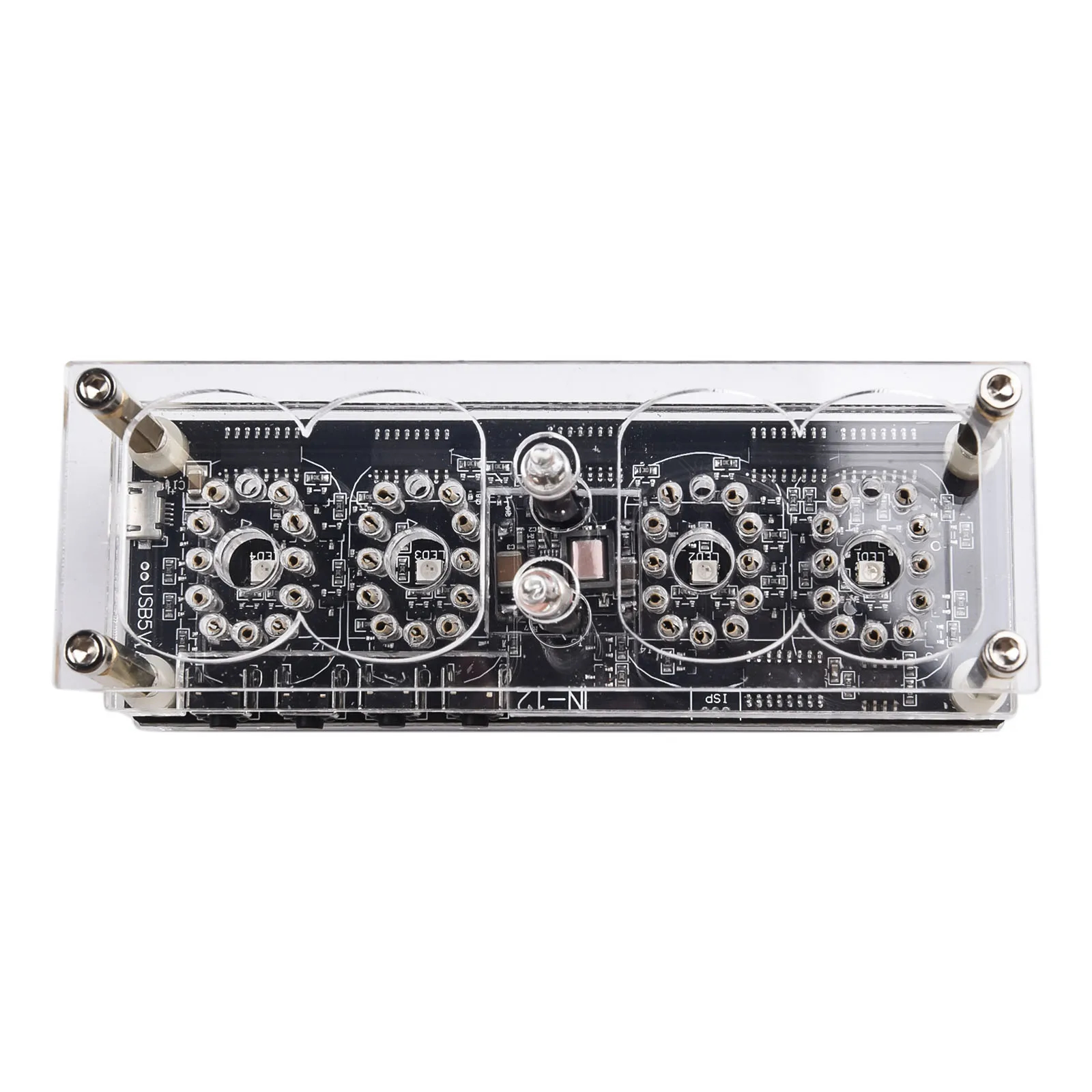 New Practical Digital Clock Digital Clock High Grade Acrylic - Fluorescent 225 Colors - Light Display Time Date 5