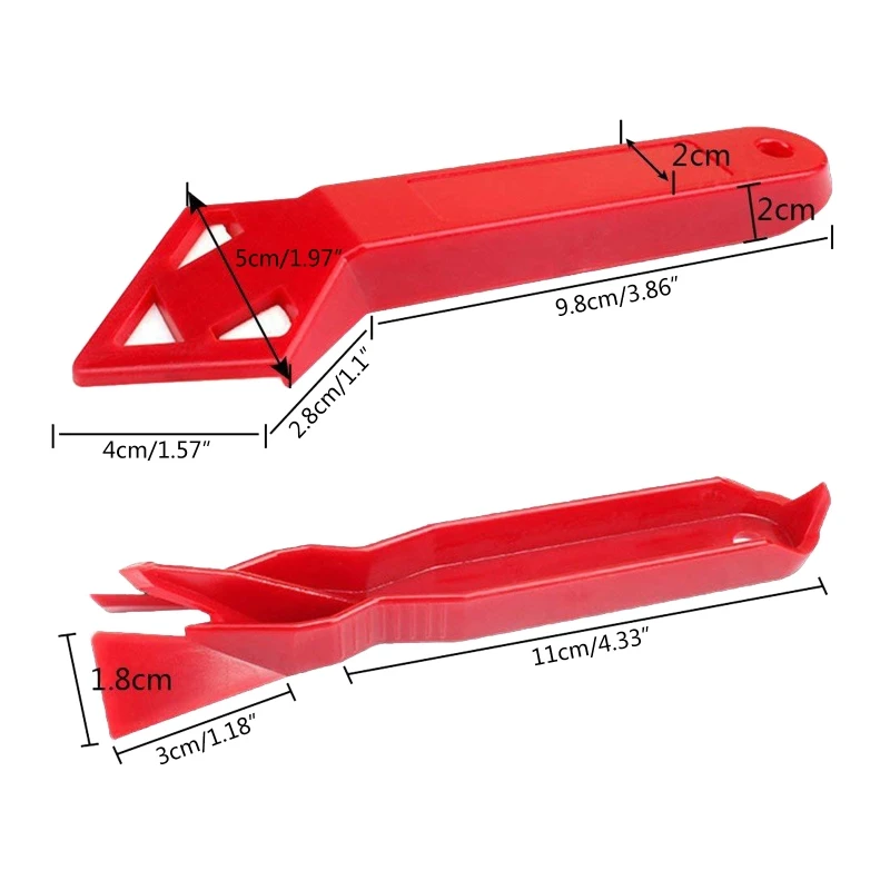 2 pcs/set szilikon caulking szerszámok üvegek Kaparó Tömítőszer Bevégzés Munkaeszköz Kitűnő Kaparó szerszámok számára Ülésterem mosdó