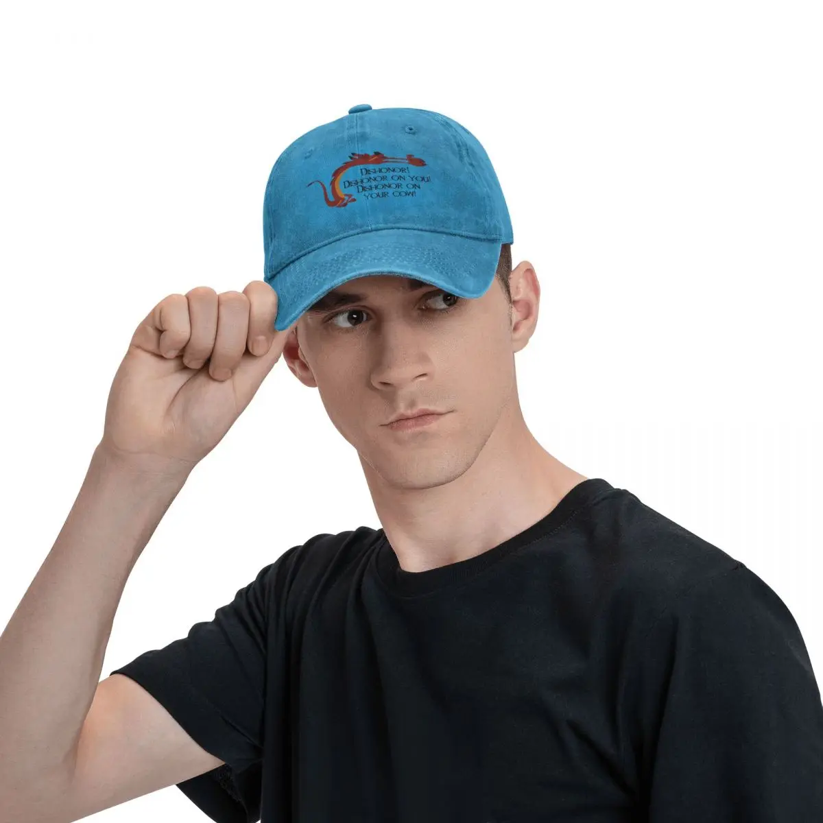 Dishonor Mulan Mushu Baseball Cap Men Women Distressed Washed Snapback Cap Outdoor Workouts Adjustable Fit Caps Hat