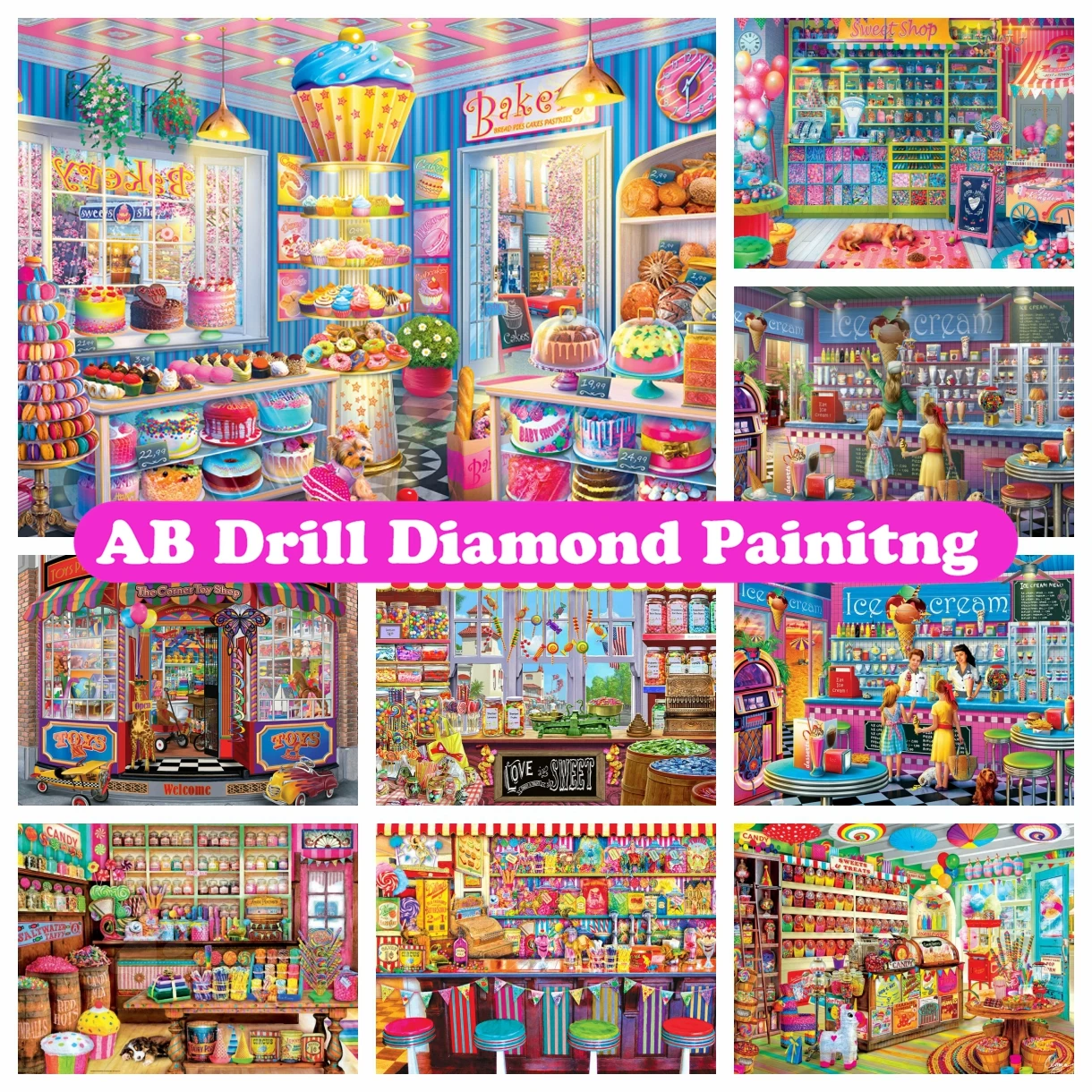 ダイヤモンドアートクラブ Cupcake Bakery キット Cupcake Bakery – Diamond Art Club