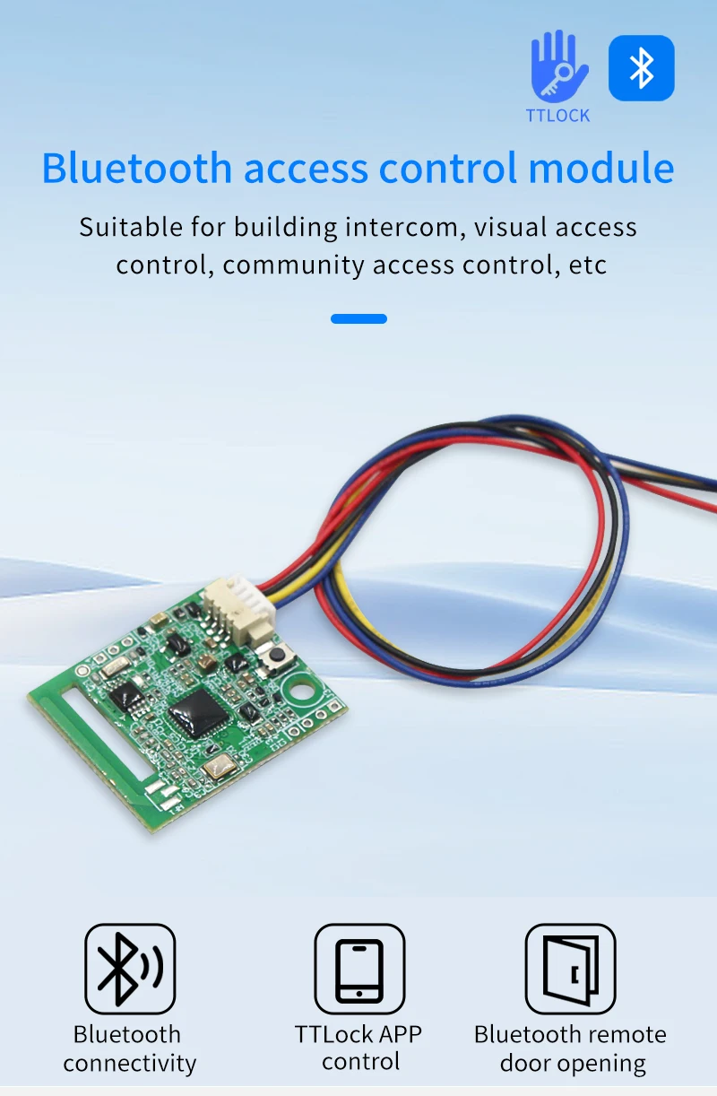 4.5-10V BLE5.0 Smart Switch Electronic Lock Module for TTLOCK APP Work with Gate